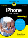 Cover image for iPhone For Seniors For Dummies
